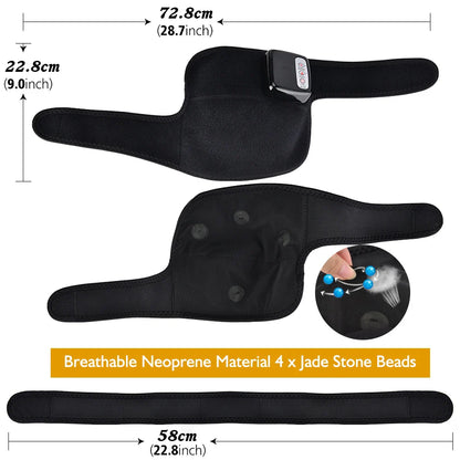 Electric Heating Knee Massager with Vibration, Heat Therapy, and Magnetic Stimulation for Joint Pain Relief and Muscle Recovery