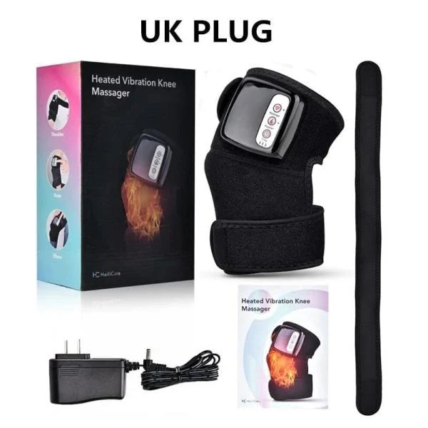 Electric Heating Knee Massager with Vibration, Heat Therapy, and Magnetic Stimulation for Joint Pain Relief and Muscle Recovery