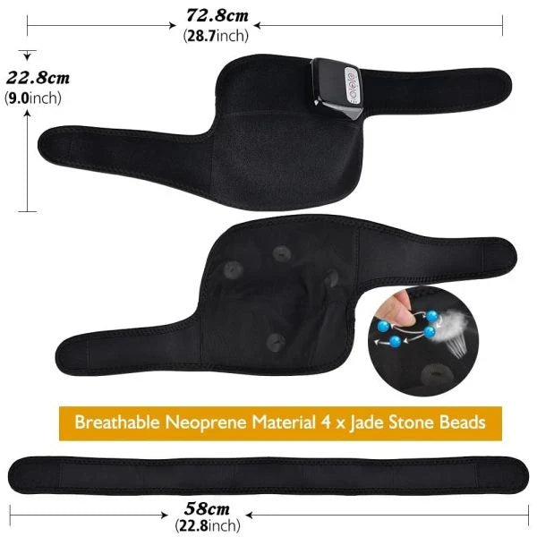 Electric Heating Knee Massager with Vibration, Heat Therapy, and Magnetic Stimulation for Joint Pain Relief and Muscle Recovery