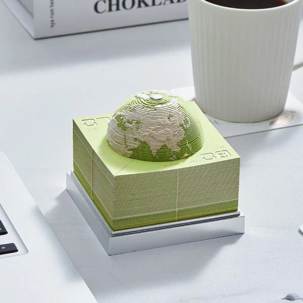 A beautiful English calendar with vibrant colors and Earth imagery, designed to elevate your daily organization and inspire mindfulness.