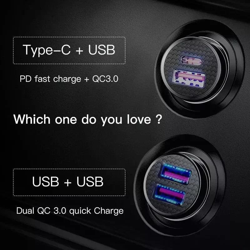 Hhomeenjoy 30W Dual Port Fast Car Charger