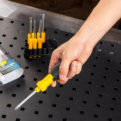 A 9-piece high-quality screwdriver set with a Y-shaped handle, perfect for household repairs and DIY projects.