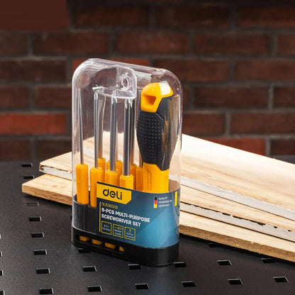 A 9-piece high-quality screwdriver set with a Y-shaped handle, perfect for household repairs and DIY projects.