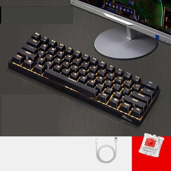Bluetooth mechanical keyboard with compact design, suitable for mobile devices and tablets