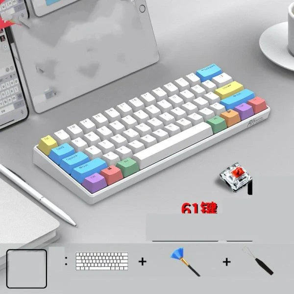 Bluetooth mechanical keyboard with compact design, suitable for mobile devices and tablets