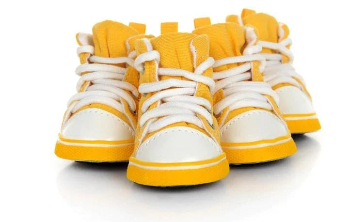 Colorful pet shoes in various sizes and vibrant candy-inspired colors, designed to provide comfort and style for your furry companion.