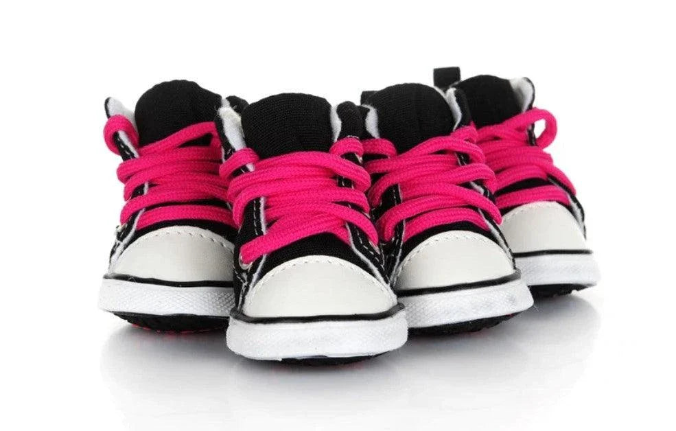 Colorful pet shoes in various sizes and vibrant candy-inspired colors, designed to provide comfort and style for your furry companion.