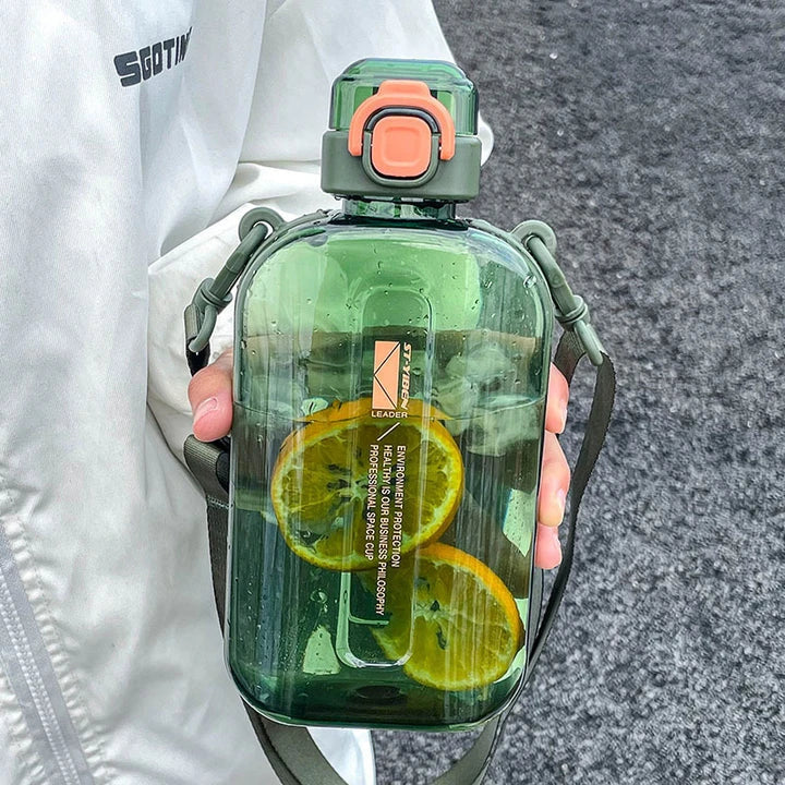 750ml Eco-Friendly Water Bottle in Light Green Color, Featuring a Durable, Leak-Proof, and Temperature-Resistant Design