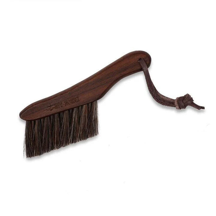 Hhomeenjoy  Horse Hair Coffee Brush with Walnut Handle