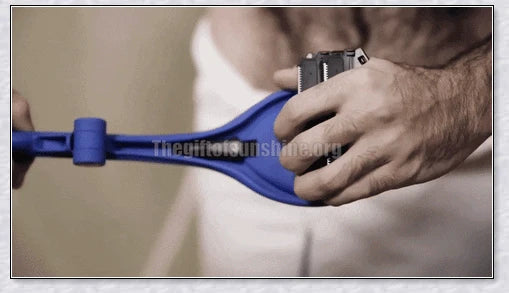 Two-Headed Blade Back Hair Shaver - Premium Grooming Tool for Effortless Back Hair Removal