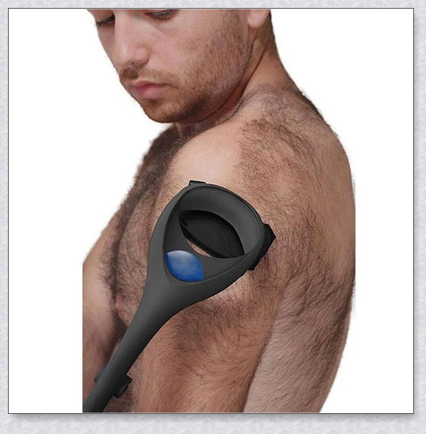 Two-Headed Blade Back Hair Shaver - Premium Grooming Tool for Effortless Back Hair Removal