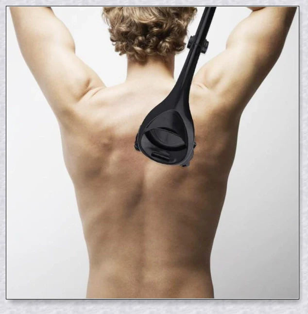 Two-Headed Blade Back Hair Shaver - Premium Grooming Tool for Effortless Back Hair Removal