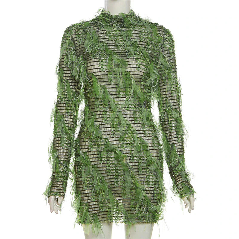 A high-waist slimming dress in various colors with stitching details, designed to flatter the figure and add personality to your style.