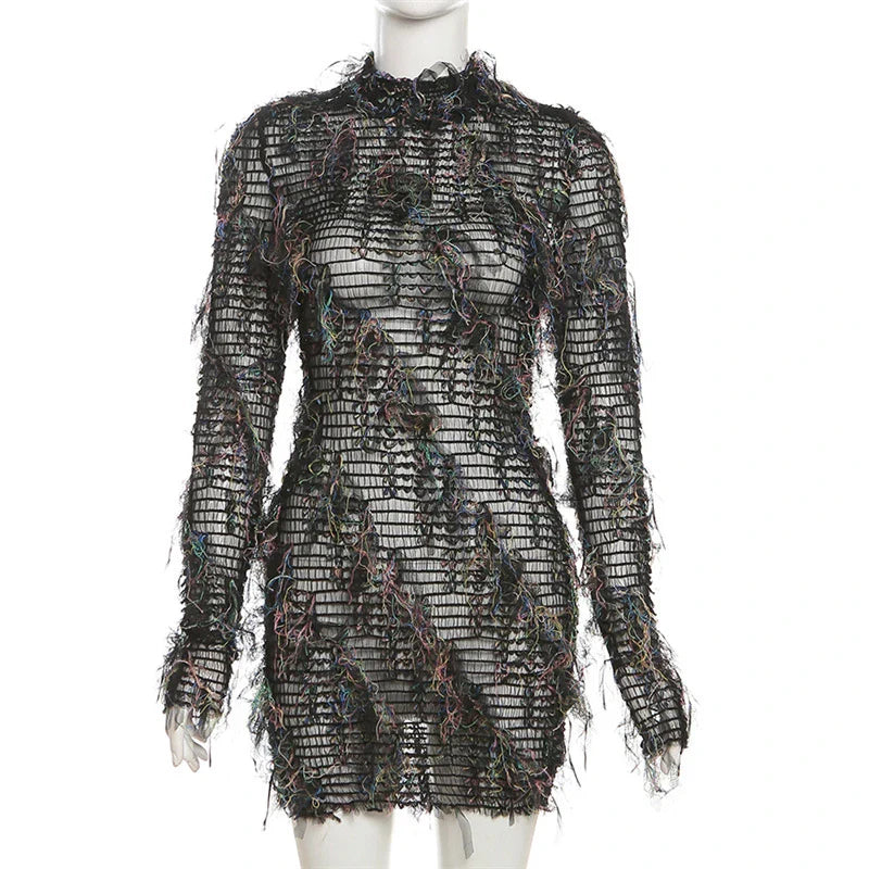 A high-waist slimming dress in various colors with stitching details, designed to flatter the figure and add personality to your style.