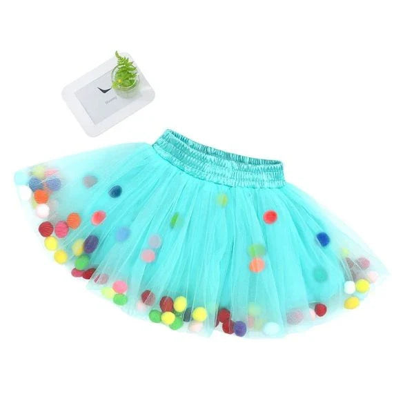 A fluffy princess skirt in a variety of vibrant colors, perfect for little girls to feel like royalty.