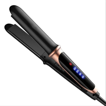 Professional Ceramic Hair Straightener with adjustable temperature control, floating plate design, and tourmaline ceramic coating for smooth, frizz-free styling