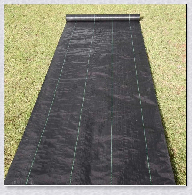 Weed Block 4Ft X 250Ft Landscape Fabric Ground Cover made of durable, UV-resistant polypropylene material to effectively block sunlight and suppress weed growth