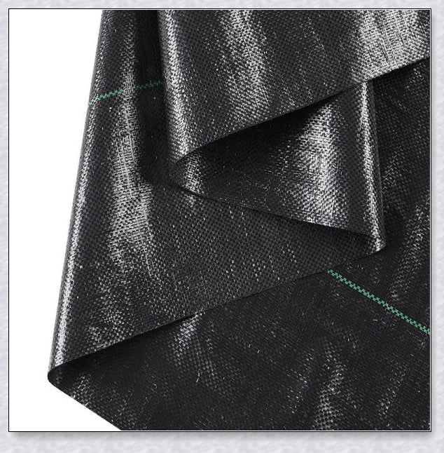 Weed Block 4Ft X 250Ft Landscape Fabric Ground Cover made of durable, UV-resistant polypropylene material to effectively block sunlight and suppress weed growth