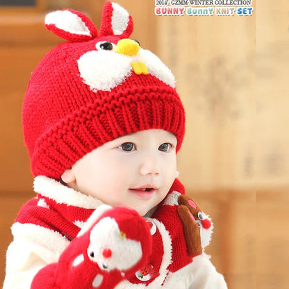 A cozy, premium baby woolen hat in a charming cartoon design, perfect for keeping your little one warm and stylish.