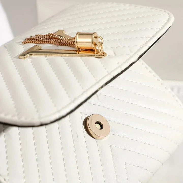 Luxury Embroidered Crossbody Bag with Sequined Tassel - Stylish and Practical Handbag for Modern Women