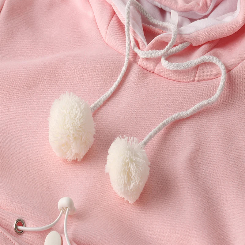 Cozy and stylish women's hoodies with a pet pocket for carrying your cat or keeping your hands warm during the winter.