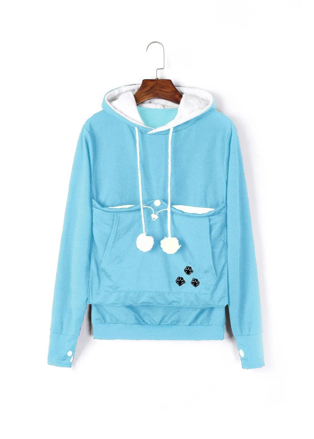 Cozy and stylish women's hoodies with a pet pocket for carrying your cat or keeping your hands warm during the winter.