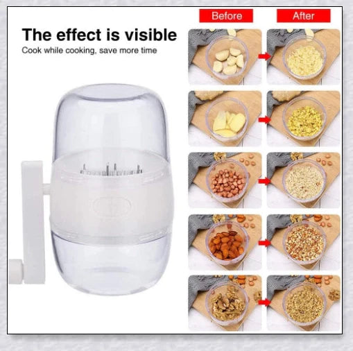 Manual Hand Nut Chopper - Peanut Grinder for Kitchen, a compact and efficient tool for quickly chopping various nuts