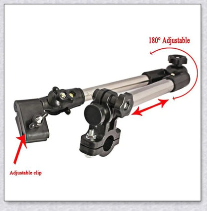 Adjustable Any Angle Umbrella Holder for Bike, Wheelchair, Stroller, and Chair - Keeps Hands Free in Any Weather