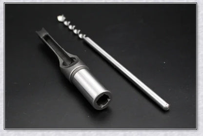 Premium high-speed steel square hole mortiser drill bit for precision woodworking, construction, and renovation tasks