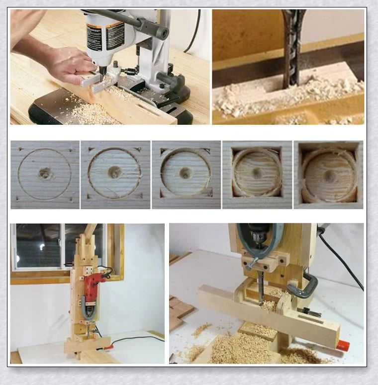 Premium high-speed steel square hole mortiser drill bit for precision woodworking, construction, and renovation tasks