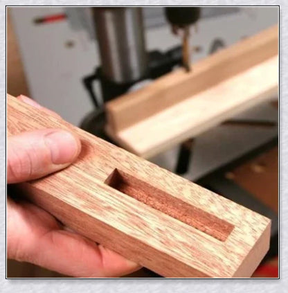 Premium high-speed steel square hole mortiser drill bit for precision woodworking, construction, and renovation tasks