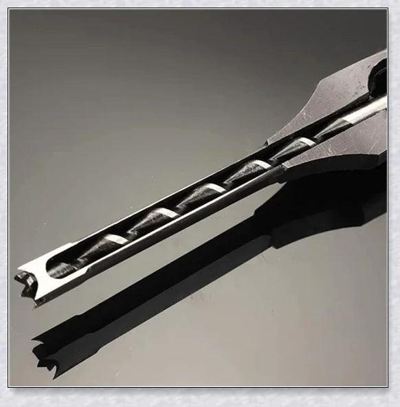 Premium high-speed steel square hole mortiser drill bit for precision woodworking, construction, and renovation tasks