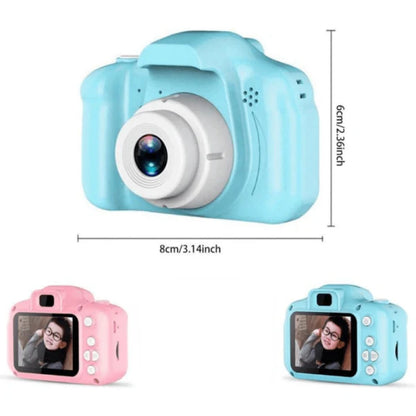 Digital Retro Camera and Recorder with 2-inch screen, 1080p video, and multicolor retro design