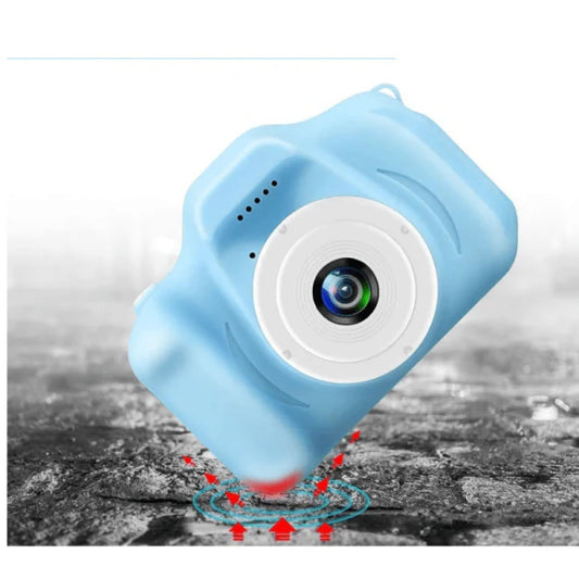 Digital Retro Camera and Recorder with 2-inch screen, 1080p video, and multicolor retro design