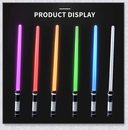 Lightsaber Toys for Children - Premium 2-in-1 LED Light-Up Swords with Realistic Battle Sound Effects