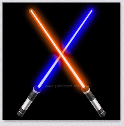 Lightsaber Toys for Children - Premium 2-in-1 LED Light-Up Swords with Realistic Battle Sound Effects