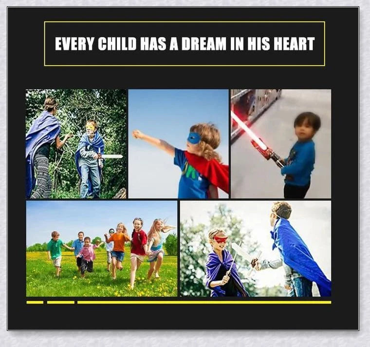 Lightsaber Toys for Children - Premium 2-in-1 LED Light-Up Swords with Realistic Battle Sound Effects