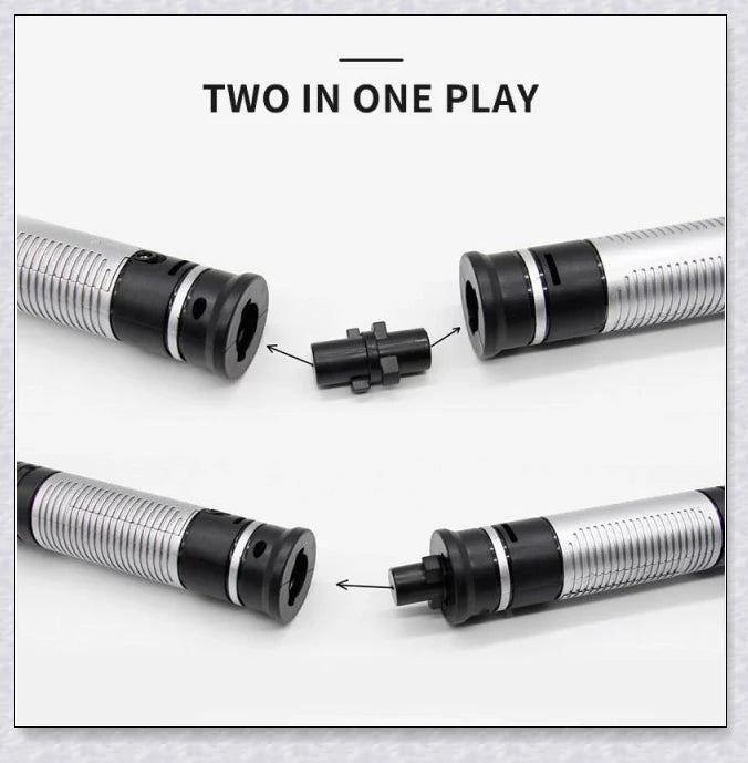 Lightsaber Toys for Children - Premium 2-in-1 LED Light-Up Swords with Realistic Battle Sound Effects