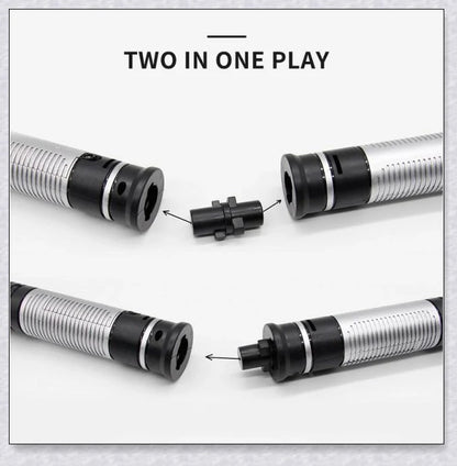 Lightsaber Toys for Children - Premium 2-in-1 LED Light-Up Swords with Realistic Battle Sound Effects