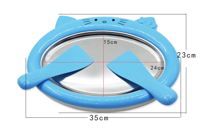 Plug-In Fried Ice Tray - DIY Fried Ice Cream Maker with Pink Color