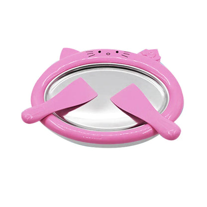 Plug-In Fried Ice Tray - DIY Fried Ice Cream Maker with Pink Color