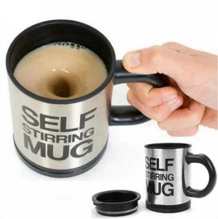 Hhomeenjoy  Automatic Lazy Self Stirring Magnetic Mug - Creative 304 Stainless Steel Coffee & Milk Mixing