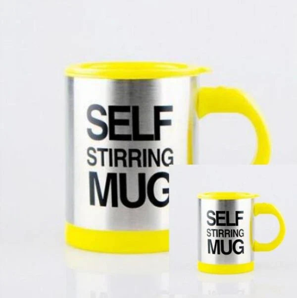 Automatic Lazy Self Stirring Magnetic Mug made of 304 stainless steel for convenient coffee and milk mixing