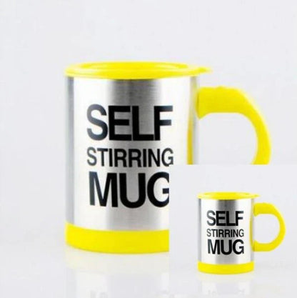 Automatic Lazy Self Stirring Magnetic Mug made of 304 stainless steel for convenient coffee and milk mixing