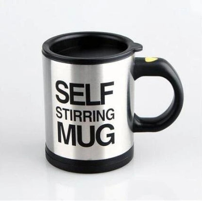 Automatic Lazy Self Stirring Magnetic Mug made of 304 stainless steel for convenient coffee and milk mixing