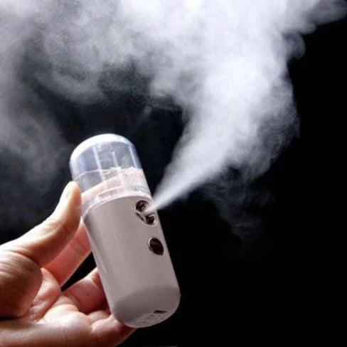 Nano Anti-Aging and Hydrating Facial Sprayer - Compact, Rechargeable Skin Care Device with Sanitizing Capabilities