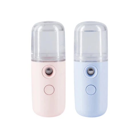 Nano Anti-Aging and Hydrating Facial Sprayer - Compact, Rechargeable Skin Care Device with Sanitizing Capabilities