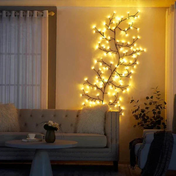 Enchanted Willow LED Vine Light - Nature-Inspired Lighting Accessory for Cozy Ambiance