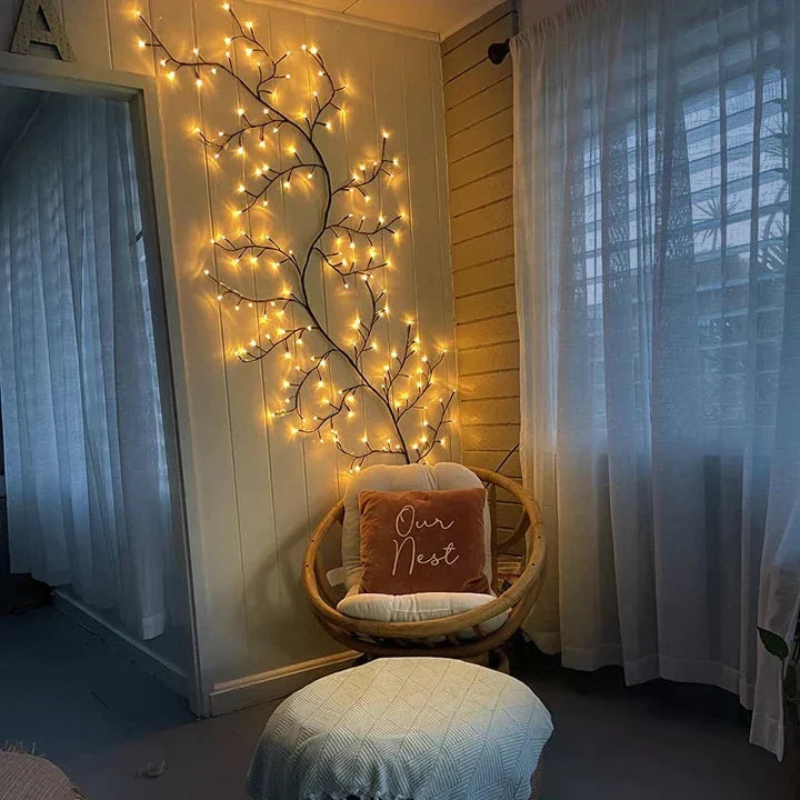 Enchanted Willow LED Vine Light - Nature-Inspired Lighting Accessory for Cozy Ambiance