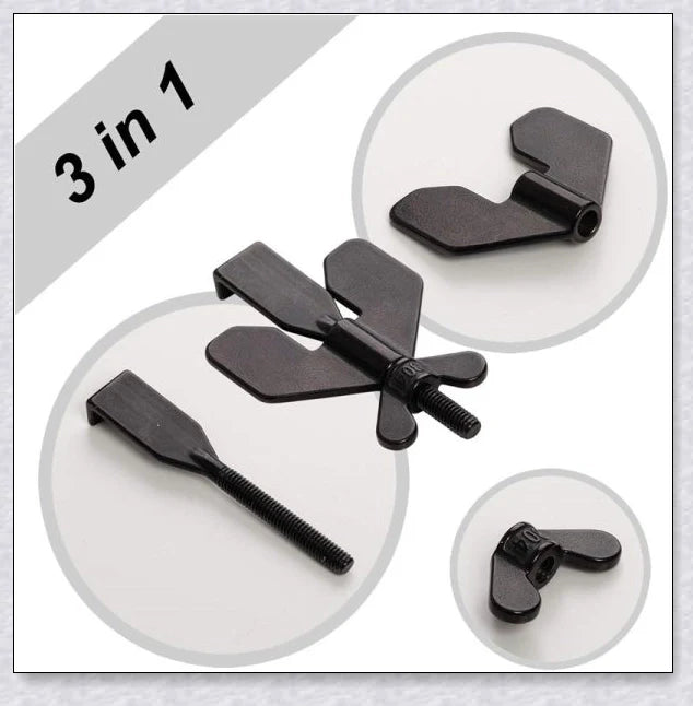 Portable Hotel Door Lock in black and gold colors, a compact and secure travel security device for hotels, dorms, and apartments.